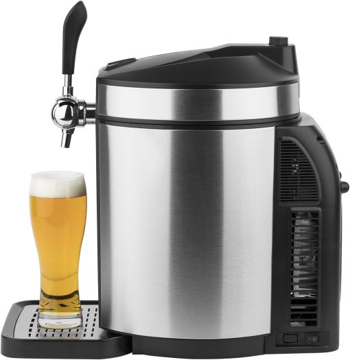 H.Koenig Tireuse à Bière compatible tous F?ts Universels Pressurisés de 5L Inox BW1778, Machine, Pompe, Pression domestique, Professionnelle, Universelle, Refroidissement intégré 4°C - Image 10