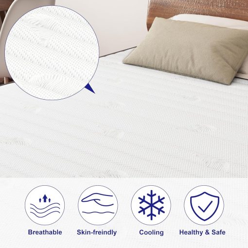 MOLPHIT Oeko-TEX Certified Mattress 90 x 190 cm, Thickness 25 cm, Independent Pocket Sprung Mattress, Adult and Children's Bed Mattress, Single Mattress, Perfect Support, Durable and Quiet - Image 42