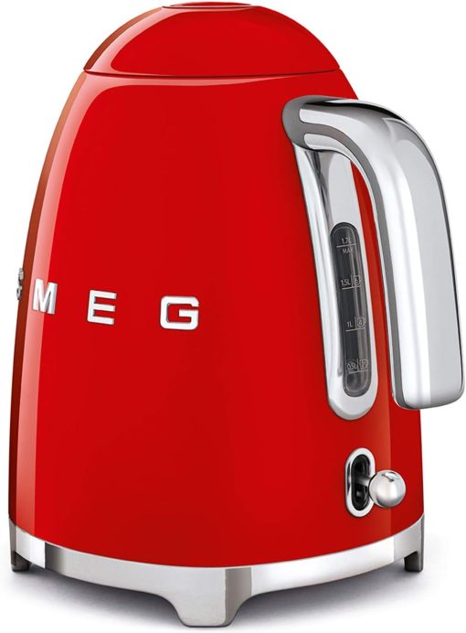 Smeg, Bouilloire électrique KLF03PGEU 1,7 L, Filtre Anticalcaire Lavable, Arrêt Automatique de Sécurité, Indicateur de Niveau d'Eau, Base Antidérapante, Range Cordon, Puissance 2400W, Vert d'Eau - Image 23