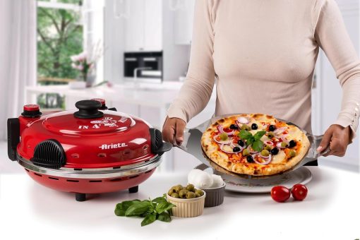Ariete Pizza Oven 918, Pizza 4 Minutes, 5 Cooking Levels, Refractory Plate for Heating, Wooden Blades Included, Maximum Temperature 400°C, 1200W, White - Image 32
