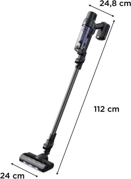 Rowenta X-Pert 7.60 Aspirateur Balai sans fil, Ultra Léger, Puissant 140W, Polyvalent, Autonomie 45min, Efficace tous Types de Sols RH6A33WO, Noir - Image 2