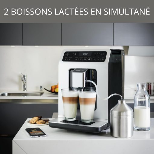 KRUPS Evidence Eco-Design Automatic Cappuccino and Espresso Machine, Exceptional Taste, Quattro Force, Milk-Based Drinks with One-Touch System, 8 Preset Drinks, EA897A - Image 15