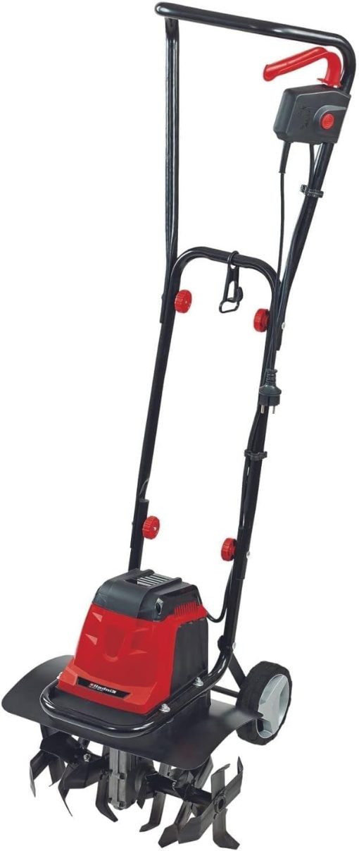 Einhell Motobineuse électrique GC-RT 1545 M (puissance de 1 500 W, moteur série, interrupteur de sécurité 2 points, débrayage anti-surcharge, guidon repliable, fraises de binage robustes)