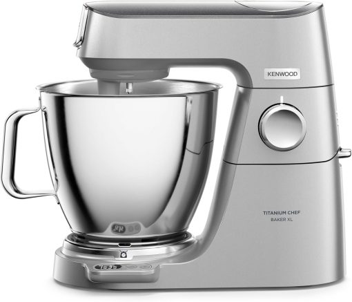 Kenwood Titanium Chef Baker KVC65.001WH, Pastry Robot with Integrated Scales, Including 3-Piece Pastry Set, Spatula & Splash Protection, 1200 W, White - Image 6