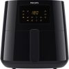 Versuni Philips Airfryer Series 3000 XL, 6.2L (1.2 kg), 14 in 1, 90% Less Fat Thanks to Rapid Air Technology, HomeID Recipe Application, Black (HD9270/90)
