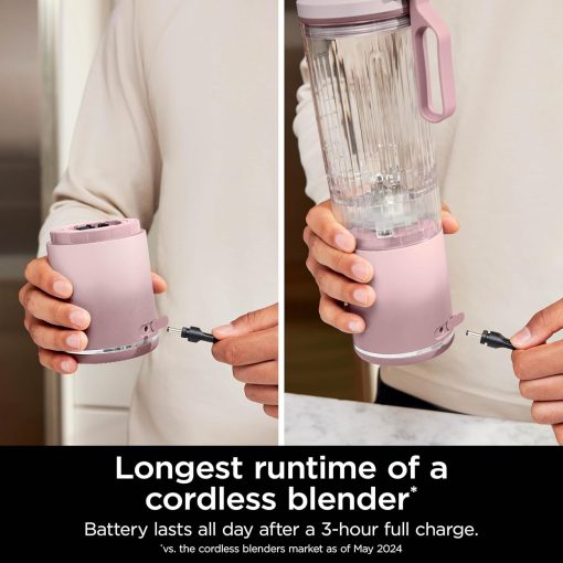 Ninja Blast Max, Portable Blender + Twist & Go, Personal Smoothie, Blend, Ice Crush, 3 Programs, Cordless, 22 oz removable Vessel, Dishwasher Safe, Leakproof, Navy, BC251NV - Image 50
