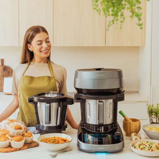 Cecotec Robot de Cuisine Mambo Black. 23 Fonctions, 10 Niveaux de Température, 1700W, 2,5 kg de Pate, Cruche de 3,3L, 10 Vitesses, Minuterie, Température Réglable de 37 °C à 120 °C - Image 78