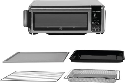 Ninja Foodi 8-in-1 Multifunctional Oven, Portable Mini Oven, Work Surfaces, Multi-Function Oven with 8 Cooking Functions; Air Fry, Roast, Grill, Bake and More Silver/Black SP101EU - Image 18