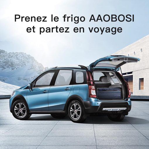 AAOBOSI 46 L Glaciere a Compression, Glaciere Electrique Double Zone, 12 V/24 V et 100-240 V Frigo Camping, -20 ℃ à 20 ℃, pour Voiture, Camion, Bateau, Camping-Car - Image 12