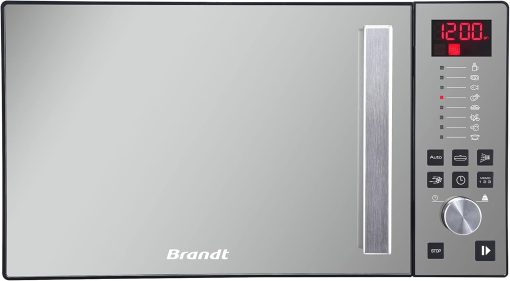 BRANDT - SE2616W - Micro-ondes Solo Electronique 26L – 900W – Autoprogramme 8 positions – 3 mémoires – Programme Speed Defrost – Fa?ade miroir – Cavité énamelite – Blanc - Image 3