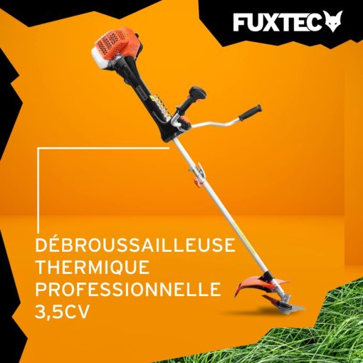 Fuxtec Débroussailleuse Thermique Professionnelle FX-PS152 52 cm3 3CV Système Anti Vibration - 2 en 1 Coupe-Bordure avec Tête de Coupe Double Fil et Lame 3 Dents Modèle Con?u pour Les Pros - Image 11