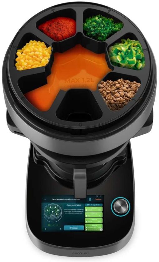 Cecotec Robot de Cuisine Mambo Black. 23 Fonctions, 10 Niveaux de Température, 1700W, 2,5 kg de Pate, Cruche de 3,3L, 10 Vitesses, Minuterie, Température Réglable de 37 °C à 120 °C - Image 37