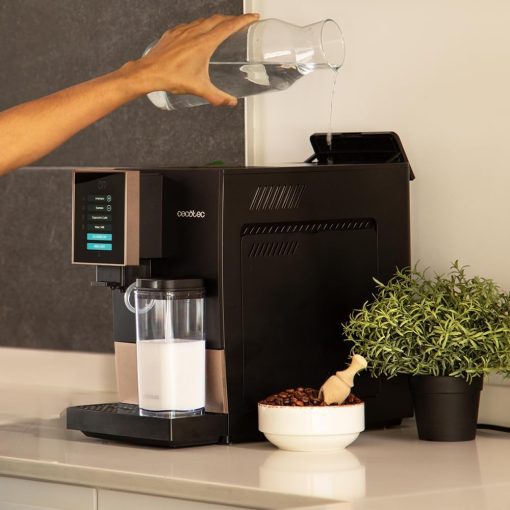 Cecotec Machine à Café Superautomatique Cremmaet Compactccino Black Rose, 19 bars, Réservoir à lait, Système Thermoblock, 5 niveaux de mouture, Réservoir à café 150g - Image 21