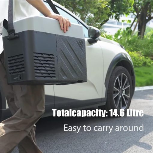 Alpicool LGMP8 8L Glaciere Portable Réfrigérateur Voiture Camping Congélateur 12/24V Mini Frigo pour Maison, Bureau ou Pique-Nique en Plein Air/ -20 à 20℃(Batterie Non Incluse) - Image 9
