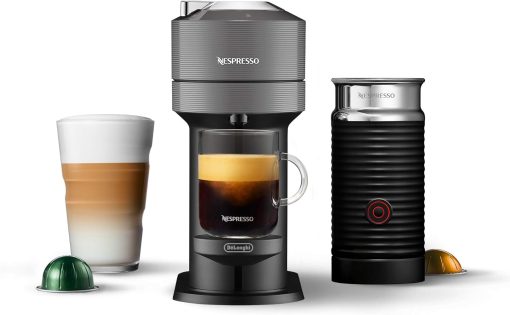 Nespresso Vertuo Next Coffee and Espresso Machine by De'Longhi with Milk Frother, 8 ounces, Dark Grey - Image 30