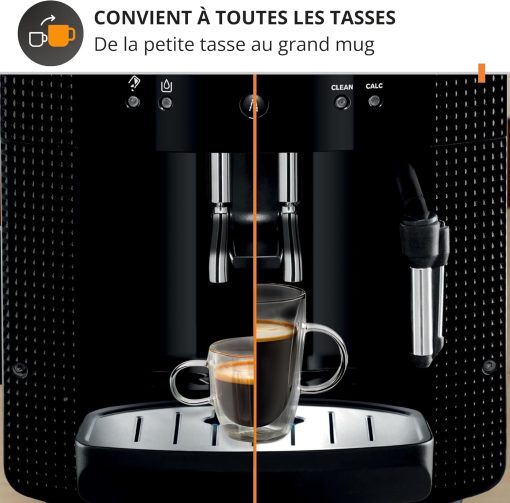 Krups Coffee Bean Machine, 1.7 L, 2 Cups Simultaneously, Automatic Cleaning, Steam Nozzle for Cappuccino, Espresso Maker, Essential Black YY8125FD - Image 16