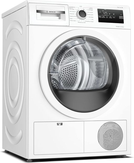 Bosch Electroménager Sèche-linge pompe à chaleur WTH83V13FR - Série 4-8 kg - 112 L - Design AntiVibration - Blanc, Blanche