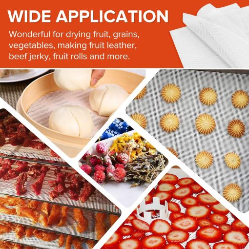 Kwasyo Food Dehydrator Stainless Steel 8 Trays Temperature Regulator 30-90°C 24H Timer Function BPA Free Dehydrator for Fruit, Meat, Vegetables - Image 9