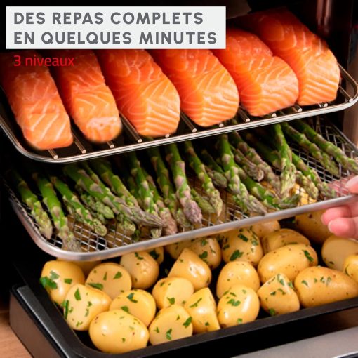 Moulinex Easy Fry air fryer, multicuiseur et four, 15 L, 9 programmes, friteuse sans huile, 3 niveaux de cuisson, compact, extra crisp, noir, AL556DF0 - Image 21