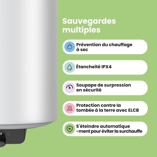 COMFEE’ D80-15EFG | Chauffe-eau électrique Connecté 80L - Image 7