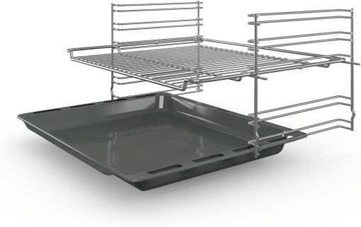Bosch HBF133BR0 Série 2 - Four encastrable - 60 x 60 cm - Accessoire de nettoyage EcoClean Direct - Cuisson Air chaud 3D sur 3 niveaux en même temps - écran LED - Chauffage rapide - Sécurité enfant - Image 4