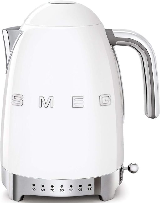 Smeg, KLF04WHEU Variable Temperature Kettle 1.7 L, Multiple Temperatures, Washable Anti-Limescale Filter, Automatic Safety Shutdown, Water Level Indicator, Cable Range, 2400 W, White - Image 9