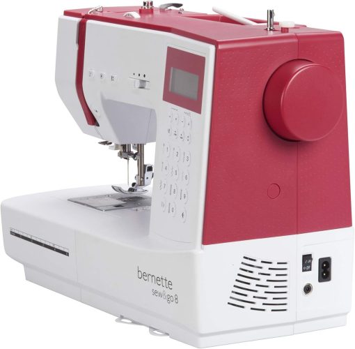 Bernette Sew&GO8 Machine à coudre ordinateur avec 197 programmes de couture, bras libre, écran multifonction, couture, patchwork, matelassage, White - Image 13
