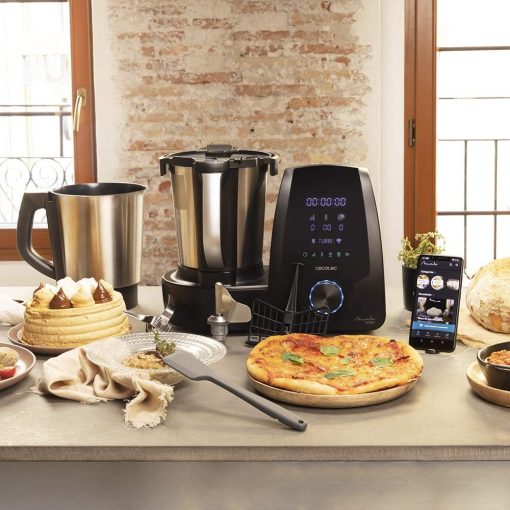 Cecotec Robot de Cuisine Mambo Black. 23 Fonctions, 10 Niveaux de Température, 1700W, 2,5 kg de Pate, Cruche de 3,3L, 10 Vitesses, Minuterie, Température Réglable de 37 °C à 120 °C - Image 64