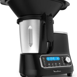 Moulinex Clickchef Compact Multi-Function Cooker, 3.6 L, 1400 W, 5 Programs, 32 Functions, Built-in Kitchen Scale, Steamer, Mixer HF456810 [Control Screen]