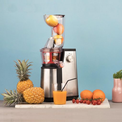 H.Koenig GSX12 Vertical Juice Extractor Stainless Steel Black, Fruit and Vegetable Juice, BPA Free, 82 mm Wide Mouth, Soft Pressure, 1 Litre, 400 W - Image 23