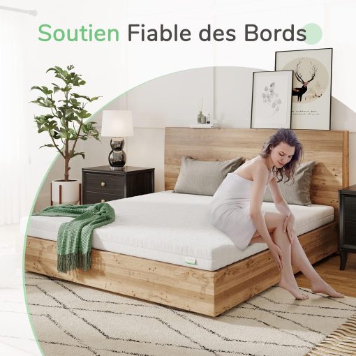 Novilla Matelas en Mousse 140x190, Matelas Amovible à 7 Zones de Confort, Réversible été/Hiver, Respirable, Hauteur 18 cm - Image 4