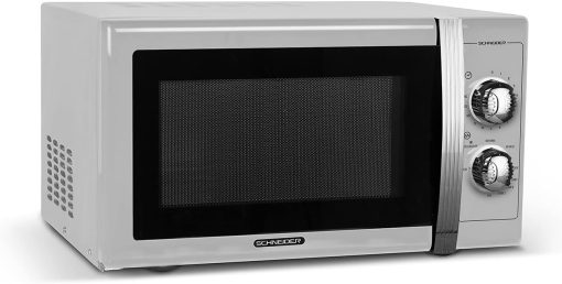 SCHNEIDER - SMW25VMS - Microwave - Grill - 25 liters - 900 watts - Vintage - Timer - Silver - Image 3