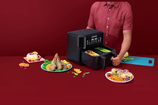 nutribullet Air Fryer Double Tray 8L with 8 Functions, 2300W Oil-Free Air Fryer, Hot Air Fryer with 8 Cooking Modes, and Also Bake, Frying, Grill All Your Food, Black, NBA081B - Image 15