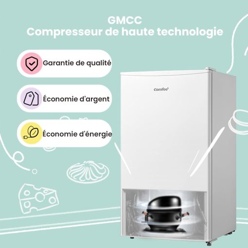 COMFEE’ RCD93WH2(E) | Réfrigérateur Table Top 93L - Image 4