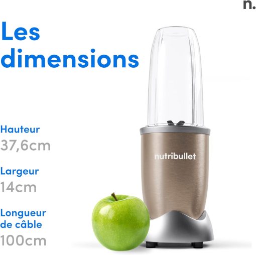 nutribullet Pro 900, Electric Blender, Chopper, Smoothie Blender, Multifunctional, Power 900 Watts, NB904CP, Champagne - Image 47
