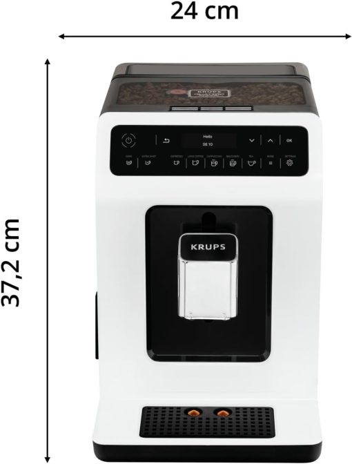 KRUPS Evidence Eco-Design Automatic Cappuccino and Espresso Machine, Exceptional Taste, Quattro Force, Milk-Based Drinks with One-Touch System, 8 Preset Drinks, EA897A - Image 13