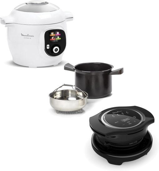 Moulinex, Cookeo Multicuiseur intelligent 6L, 150 recettes intégrées, Cuisson sans surveillance, Ecran intuitif, Guide de cuisson, Application MyMoulinex, 1600W, Blanc, 15 ans réparabilité - Image 7