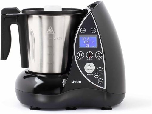 Livoo - Robot culinaire chauffant DOP142G - 12 fonctions, 3L, 12 niveaux de puissance, minuterie 60 min, 20°C à 120°C - Image 10