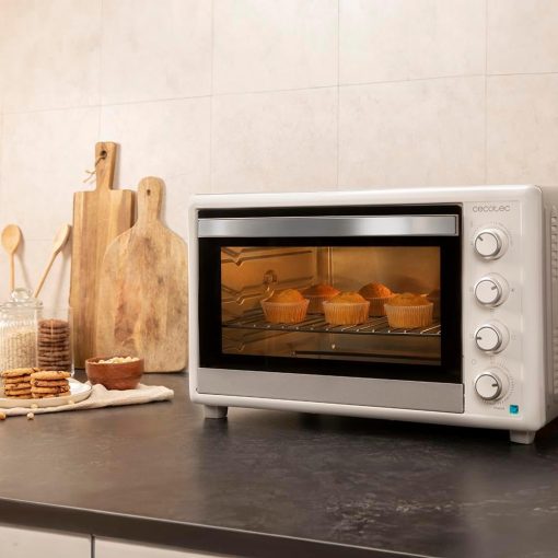 Cecotec Bake&Toast 4600 White Gyro Table Convection Oven 46 Liter, 2000 W, Interior Light, 12 Functions, Temperature up to 230o, Double Glazed Door, Includes Spit - Image 38