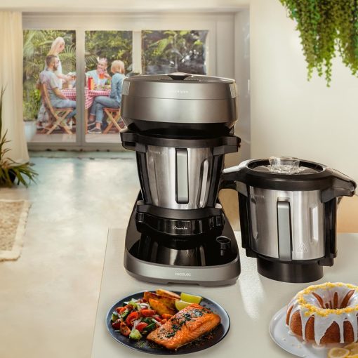 Cecotec Robot de Cuisine Mambo Black. 23 Fonctions, 10 Niveaux de Température, 1700W, 2,5 kg de Pate, Cruche de 3,3L, 10 Vitesses, Minuterie, Température Réglable de 37 °C à 120 °C - Image 77
