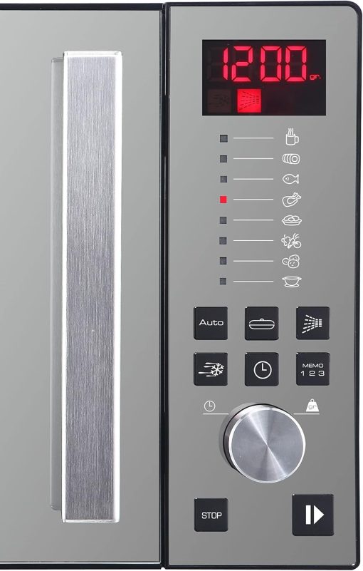BRANDT - SE2616W - Micro-ondes Solo Electronique 26L – 900W – Autoprogramme 8 positions – 3 mémoires – Programme Speed Defrost – Fa?ade miroir – Cavité énamelite – Blanc - Image 5