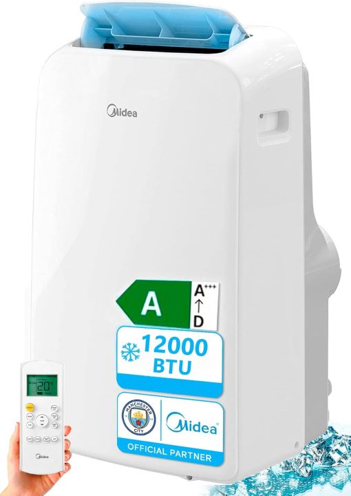 MIDEA Climatiseur PortaSplit Mobile Silencieux 4-in-1| 12000 BTU | Chauffage et Climatisation Portable Prêt à Poser 3,5kW- Clim Mobile avec rafra?chisseur, déshumidificateur, chauffage,ventilateur - Image 4