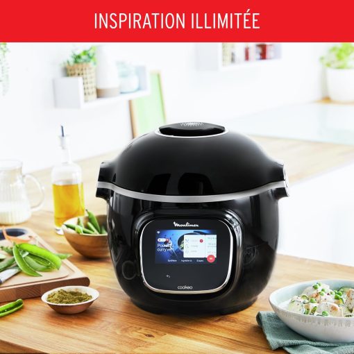 Moulinex Cookeo Touch Wifi, Multicuiseur intelligent avec écran tactile, Recettes via Wifi, Compatible Extra Crisp Air Fryer, Inclus Moule à gateau 18 cm, YY5297FB - Image 15