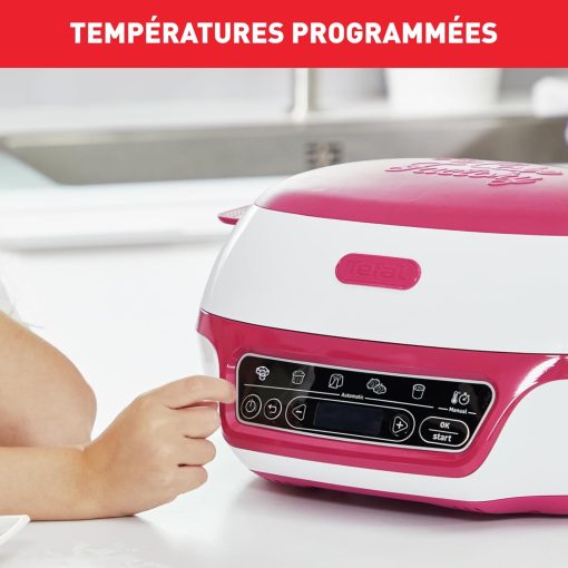 Tefal Smart Cake Machine, 5 Automatic Programs, 1 Manual Mode, 12 Mini Cake Moulds, 1 Large Mould, Compatible with CreaBake Series, Cake Factory Delights KD810112 - Image 3