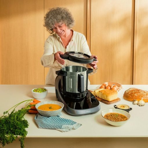 Cecotec Robot de Cuisine Mambo Black. 23 Fonctions, 10 Niveaux de Température, 1700W, 2,5 kg de Pate, Cruche de 3,3L, 10 Vitesses, Minuterie, Température Réglable de 37 °C à 120 °C - Image 42