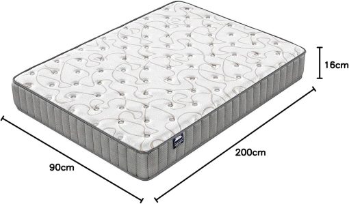 NOVEMBER - Orionis Mattress 120 x 190 cm - Hybrid Technology: HDensity Foam + Memory Foam - Thickness 22 cm - Toning & Wrap Support - Sanitized Label (Anti-Bacterial/Dust Mite) - Image 13