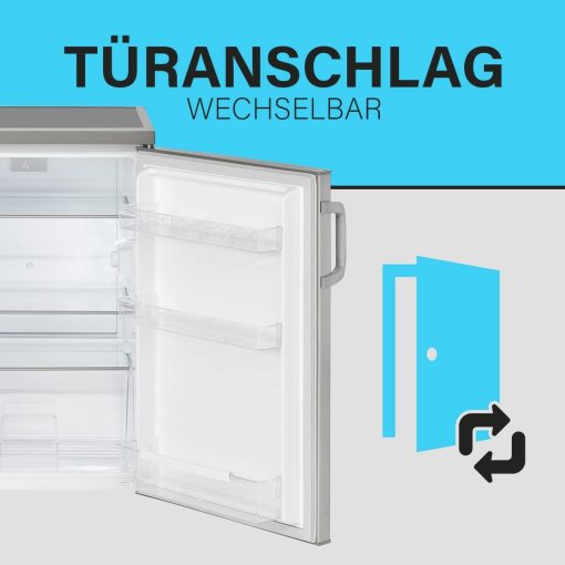 Bomann Réfrigérateur 133L blanc VS2195-1-blanc, Capacité nette : 133 litres, éclairage intérieur à DEL, Contr?le de la température en continu, 3 clayettes en verre - Image 5
