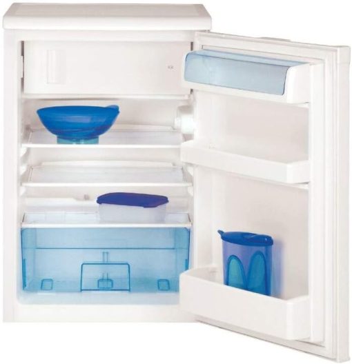 Beko TSE1284N Réfrigérateur table top - Volume total 114L : 101L (Réfrigération) + 13L (Congélation), Compartiment congélation 4 étoiles, MinFrost, Charnière de porte réversible, blanc - Image 4