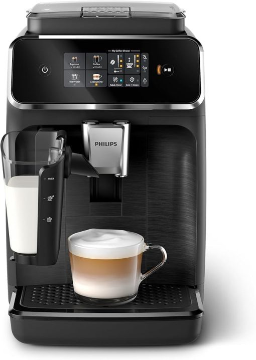 Philips Série 2200 Machine Expresso Automatique - 2 Boissons, Mousseur à Lait Classique, écran Tactile, Broyeur Céramique, Aroma Seal, Noir Mat (EP2220/10) - Image 18
