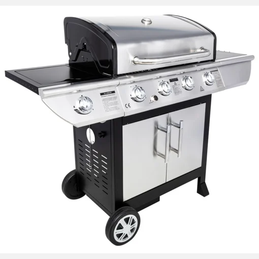 Barbecue au gaz BRISBANE - 4 br?leurs 14kW + réchaud Somagic - Image 3